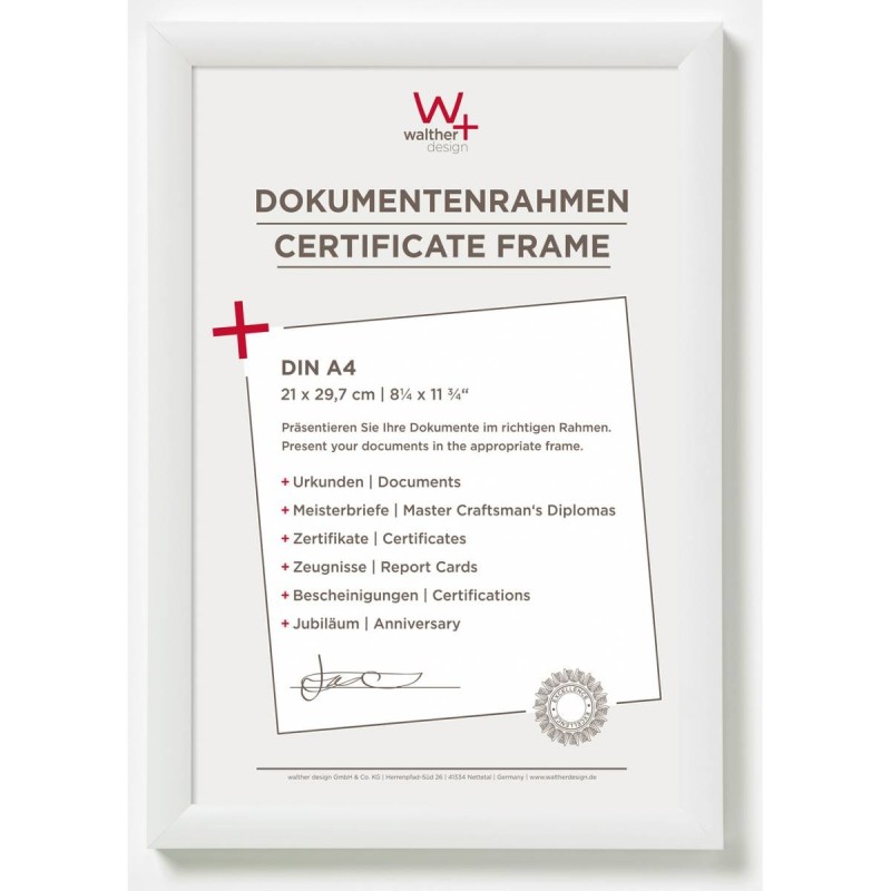 Walther Kunststoffrahmen Trendstyle KP130W 21x29,7cm weiss