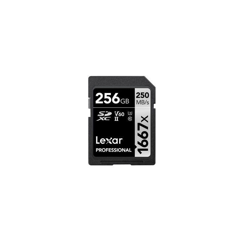 Lexar SDXC, 256 GB UHS-II Classe 10