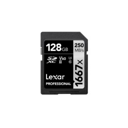 Lexar SDXC, 128 GB UHS-II Classe 10