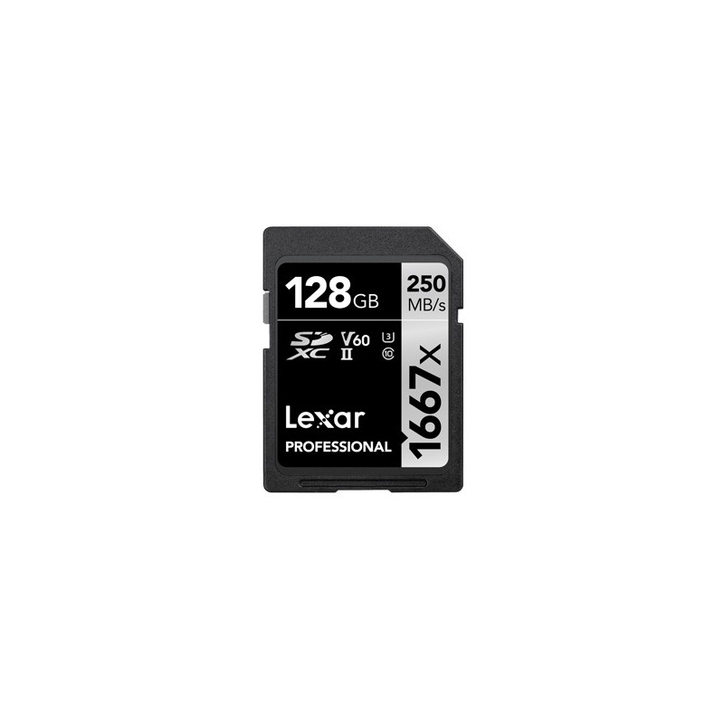 Lexar SDXC, 128 GB UHS-II Classe 10