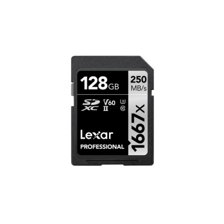 Lexar SDXC, 128 GB UHS-II Classe 10