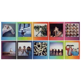 Fujifilm Instax Square SQ10 SQ6 SQ1 Rainbow pellicola per istantanee 10 pz 86 x 72 mm