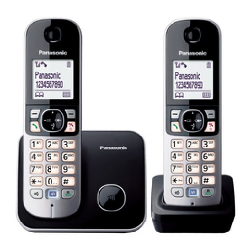 Panasonic KX-TG6812GB telefono Telefono DECT Identificatore di chiamata Nero