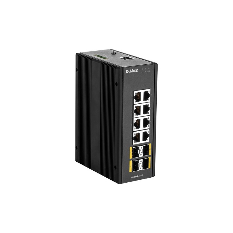 D-Link DIS‑300G‑12SW Gestito L2 Gigabit Ethernet (10 100 1000) Nero