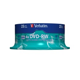 Verbatim DVD-RW Matt Silver 4,7 GB 25 pz
