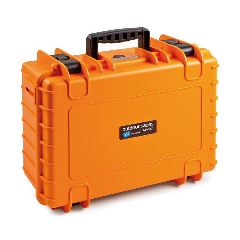 B&W Case Type 5000 RPD orange mit Facheinteilung