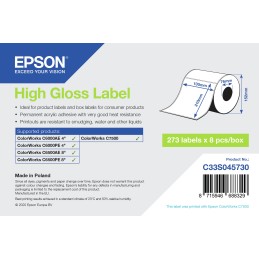 Epson High Gloss Label - Die-Cut  105mm x 210mm, 273 labels