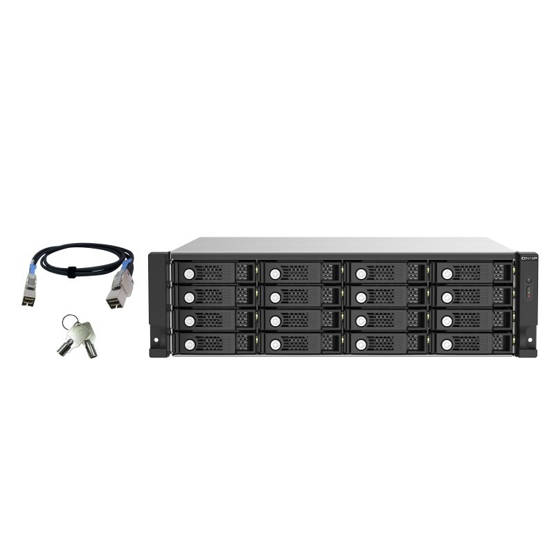 QNAP TL-R1620Sep-RP HDD enclosure Black, Gray 2.5/3.5"