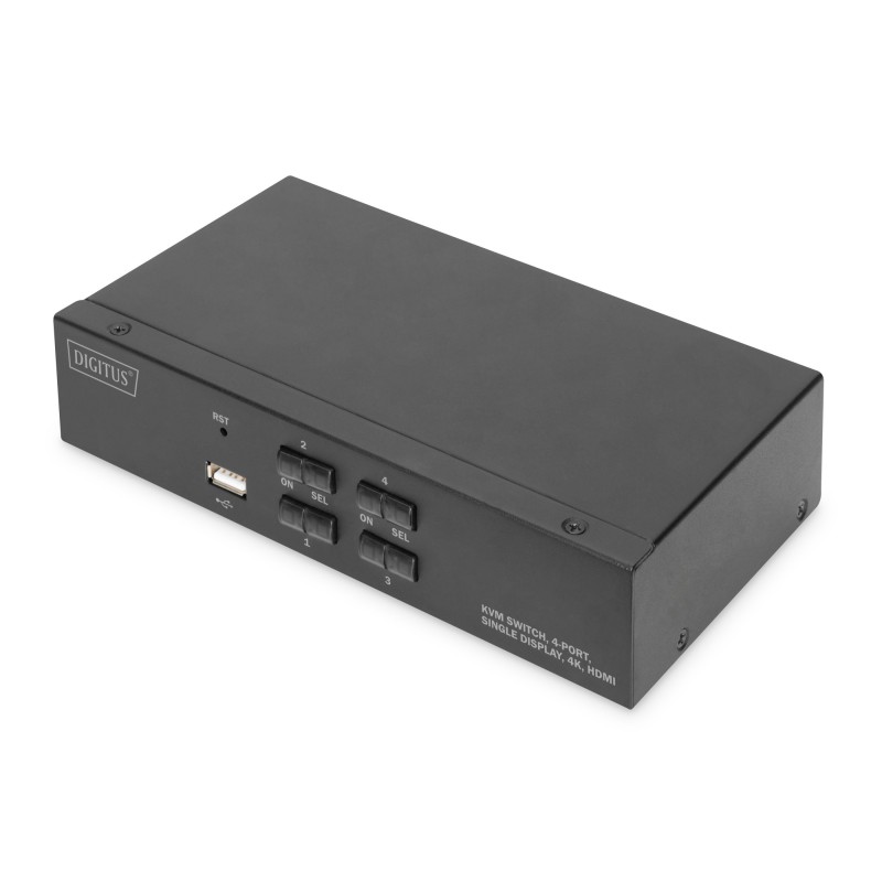 KVM-Switch, 4-Port, Single-Display, 4K, HDMI