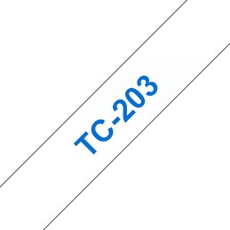 Brother TC-203 nastro per etichettatrice Blu su bianco