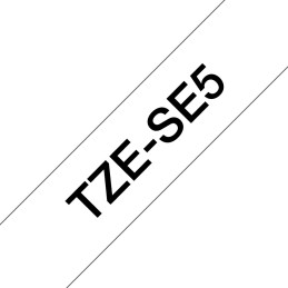 Brother TZE-SE5 nastro per etichettatrice Nero su bianco TZ TZe