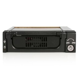 StarTech.com Cassetto rack portatile per disco rigido SATA da 5,25", robusto, in alluminio e di colore nero