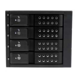 StarTech.com Sistema Backplane mobile per rack hot-swap portatili a 4 bay alloggiamenti per HDD SAS II   SATA III 3,5" - 6 Gbps