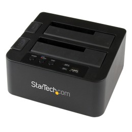 StarTech.com Docking Station per Hard Disk a 2 Slot - Duplicatore Standalone USB 3.0 (5 Gbps) eSATA per SSD HDD SATA III