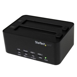 StarTech.com Dock duplicatore USB 3.0 a HD - Duplicatore di dischi rigidi HDD indipendente Clonatore ed Eraser