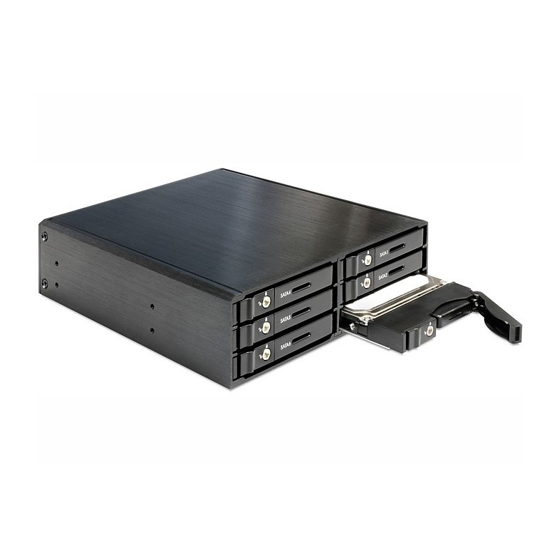 5.25" Mobile Rack for 6 x 2.5? SATA HDD / SSD - Gehause fur Speicherlaufwerke...