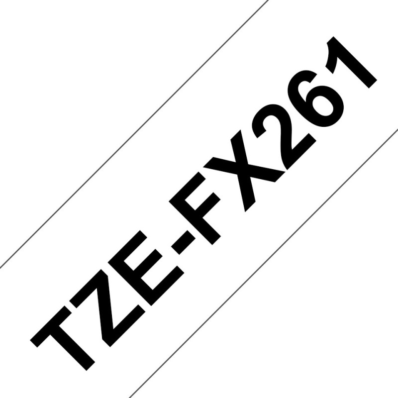 TZe-FX261 - Schwarz auf Weis - Rolle (3,56 cm x 8 m)