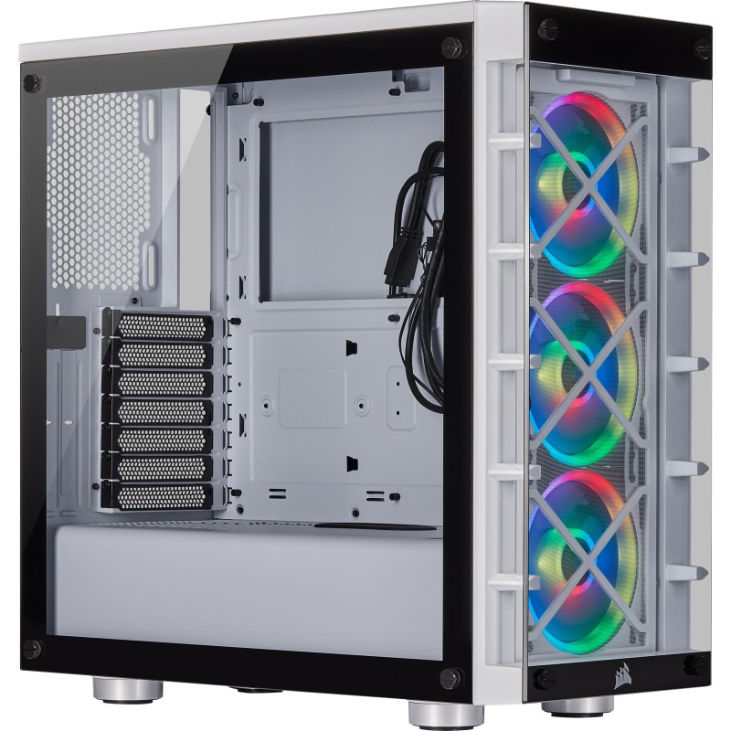 iCUE 465X RGB - Tower - ATX - Seitenteil mit Fenster (gehartetes Glas)