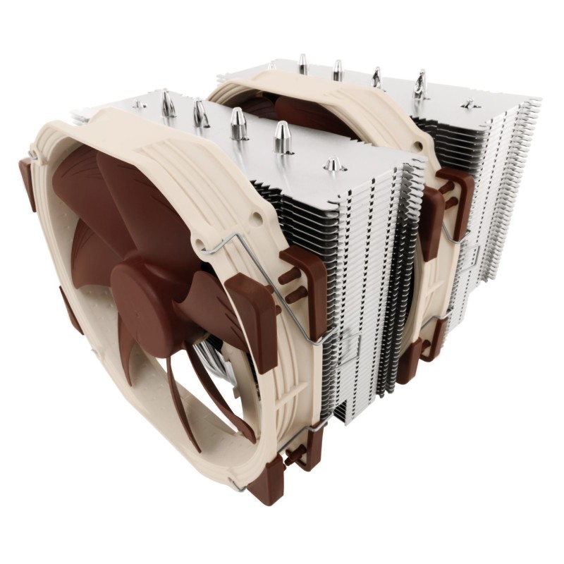 Noctua NH-D15 sistema di raffreddamento per computer Processore Refrigeratore 14 cm Beige, Marrone, Acciaio