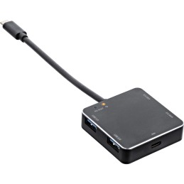 InLine USB 3.1 Hub, USB-C a 4 Type-A, PD fino a 60W, nero, no alimentatore