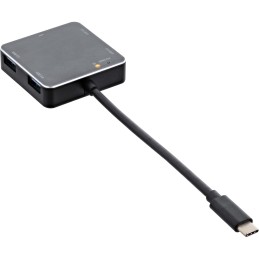 InLine USB 3.1 Hub, USB-C a 4 Type-A, PD fino a 60W, nero, no alimentatore