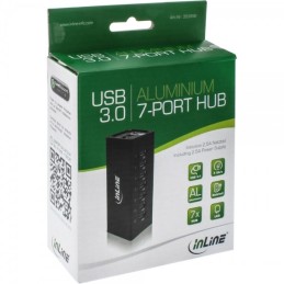 InLine 4043718214402 hub di interfaccia USB 3.2 Gen 1 (3.1 Gen 1) Type-A 5000 Mbit s Nero