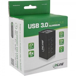 InLine 4043718214396 hub di interfaccia USB 3.2 Gen 1 (3.1 Gen 1) Type-A 5000 Mbit s Nero