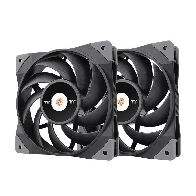 Thermaltake TOUGHFAN 12 Case per computer Ventilatore 12 cm Nero 2 pz