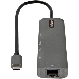 StarTech.com Adattatore multiporta USB C - Da USB-C a HDMI 2.0 4K 60Hz, 100W Power Delivery Pass-through, slot SD MicroSD, Hub