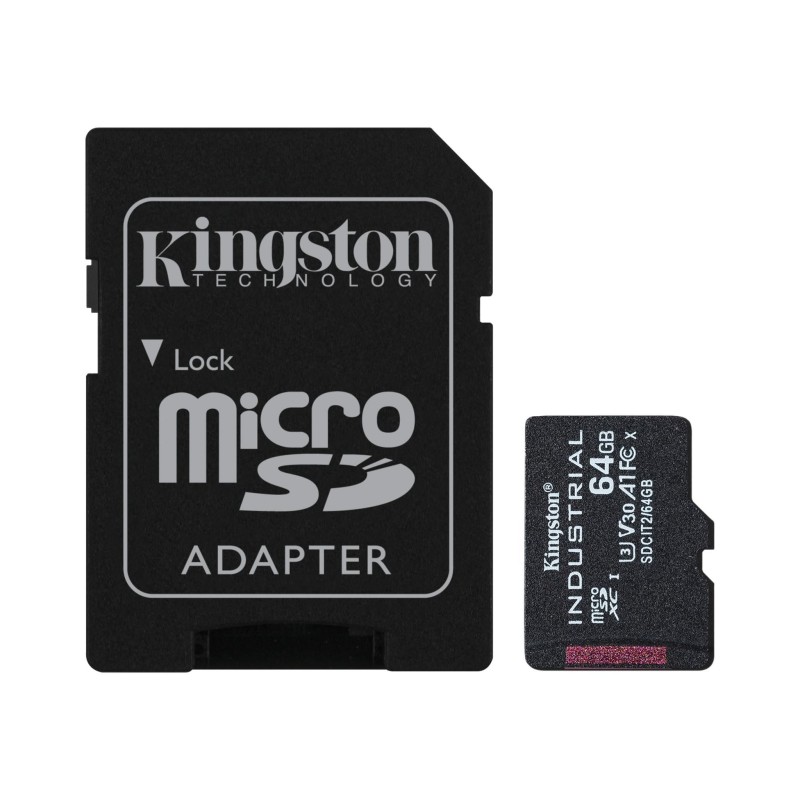 Industrial - Flash-Speicherkarte (microSDXC-an-SD-Adapter inbegriffen)