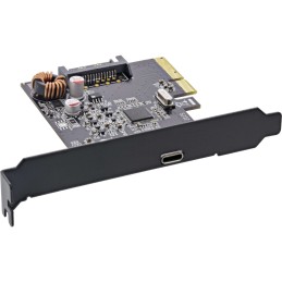 InLine Scheda PCIe x4, USB 3.2 Gen.2x2, 1x USB-C, incl. lowprofile
