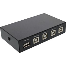 InLine USB 2.0 switch manuale, dispositivo USB-A a 4 computer