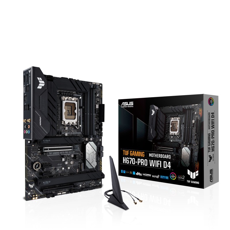 TUF GAMING H670-PRO WIFI D4 - Motherboard - ATX - LGA1700-Sockel - H670 Chips...