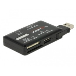 DeLOCK 91758 lettore di schede USB 3.2 Gen 1 (3.1 Gen 1) Nero