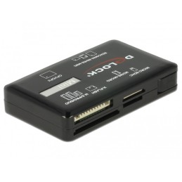 DeLOCK 91758 lettore di schede USB 3.2 Gen 1 (3.1 Gen 1) Nero