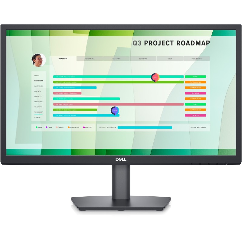 E2223HN - LED-Monitor - 55.9 cm (22") (21.45" sichtbar)