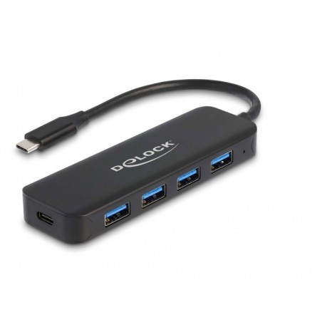 DeLOCK 64170 hub di interfaccia USB 3.2 Gen 1 (3.1 Gen 1) Type-C 5000 Mbit s Nero