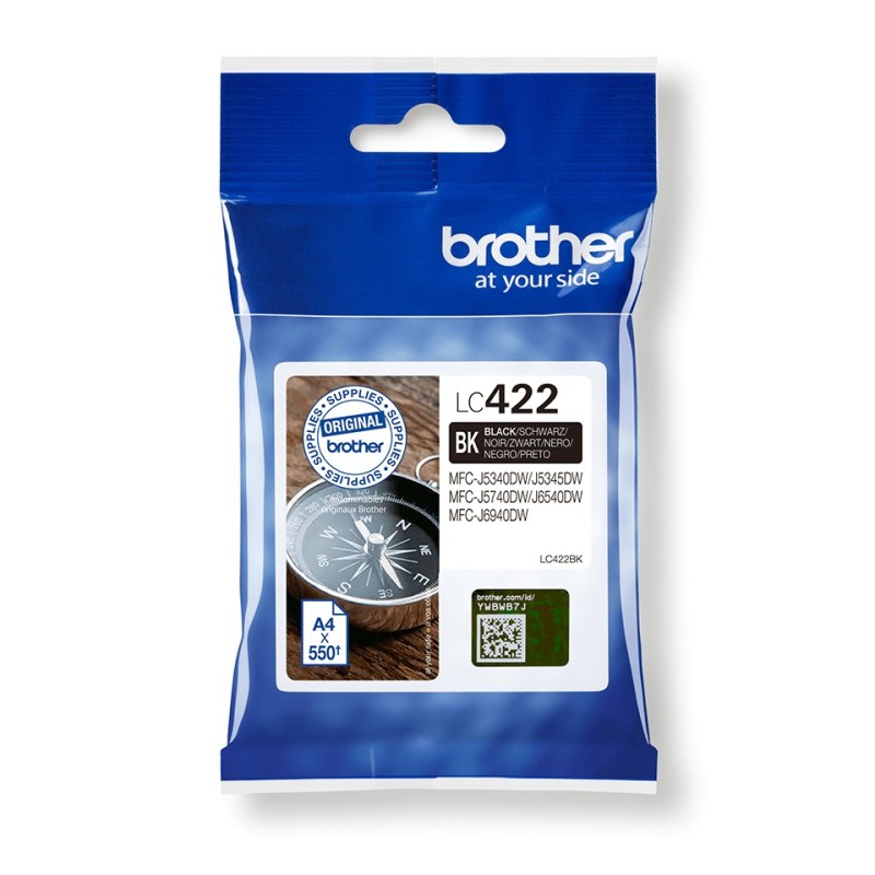 Brother LC-422BK ink cartridge 1 pc(s) Original Black