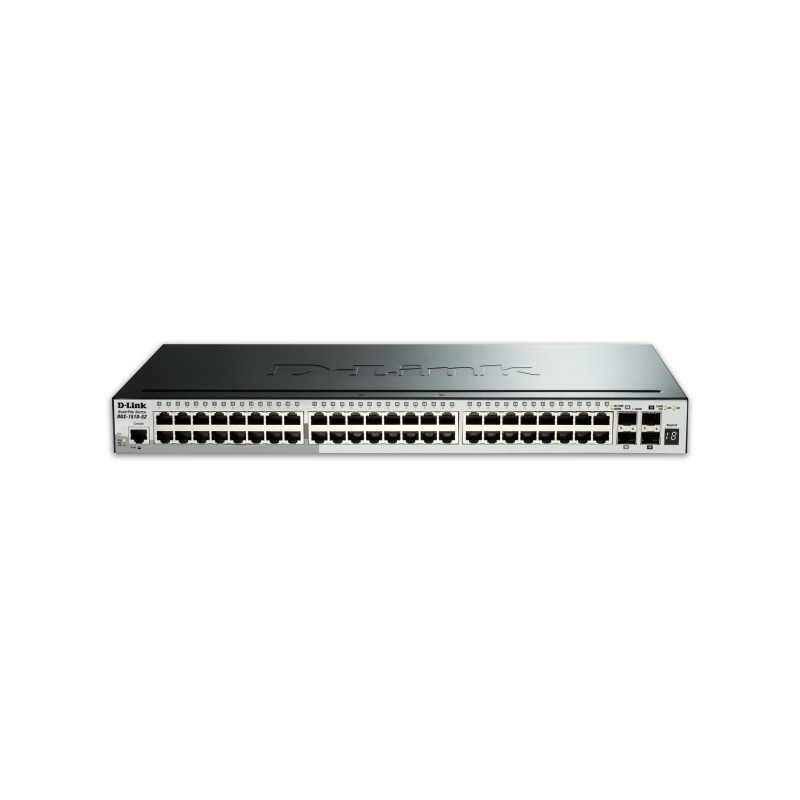 D-Link DGS-1510-52X network switch Managed L3 Gigabit Ethernet (10/100/1000) 1U Black