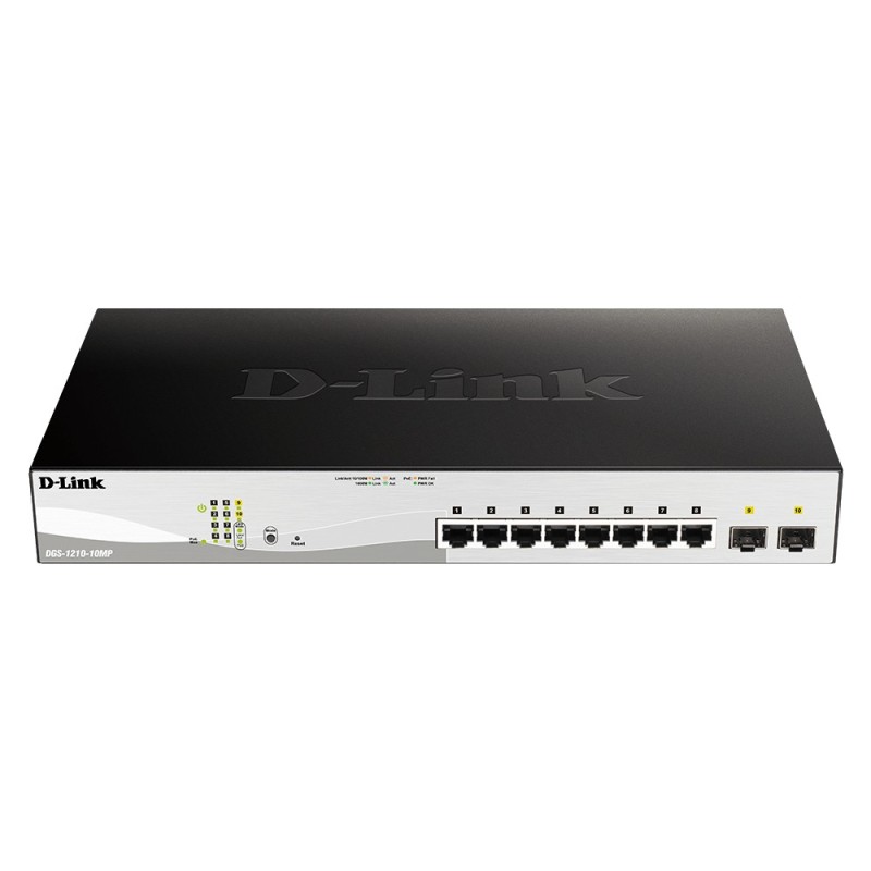 DGS 1210-10MP - Switch - L2+ - Smart - 8 x 10/100/1000 (PoE+)