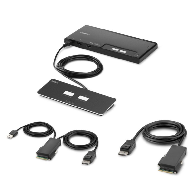 Belkin F1DN102MOD-PP-4 KVM switch Black