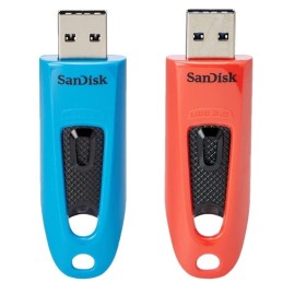 SanDisk Ultra unità flash USB 64 GB USB tipo A 3.2 Gen 1 (3.1 Gen 1) Blu, Rosso