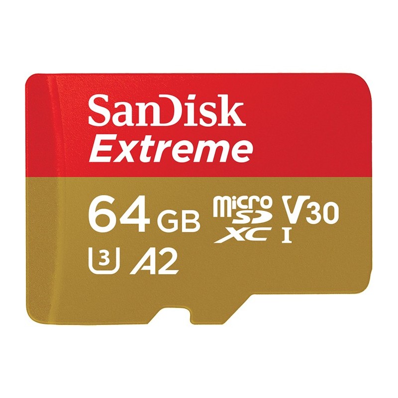 Extreme - Flash-Speicherkarte (microSDXC-an-SD-Adapter inbegriffen)