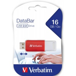 Verbatim DataBar unità flash USB 16 GB USB tipo A 2.0 Rosso