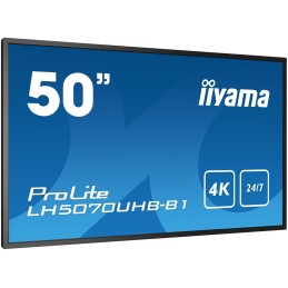 iiyama LH5070UHB-B1 visualizzatore di messaggi Pannello piatto per segnaletica digitale 125,7 cm (49.5") VA 700 cd m² 4K Ultra