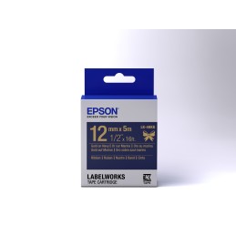 Epson Nastro satinato per etichettatrici LK-4HKK oro blu 12 mm (5 m)