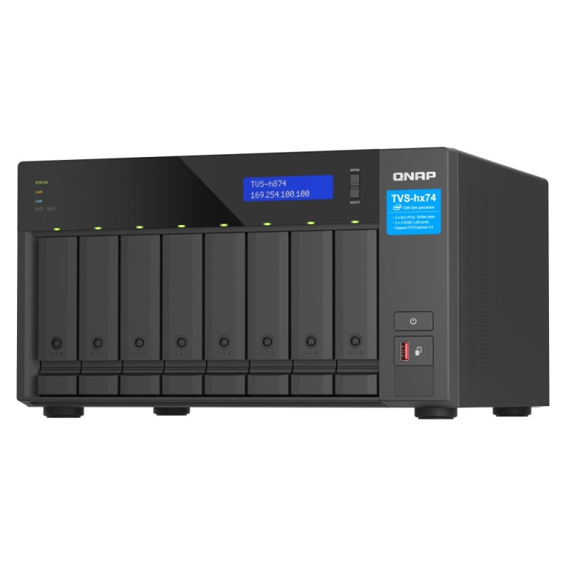 TVS-H874 - NAS-Server - 8 Schachte - SATA 6Gb/s