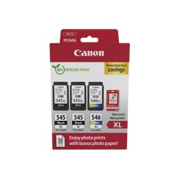 Canon 8286B015 cartuccia d'inchiostro 3 pz Originale Resa elevata (XL) Nero, Ciano, Magenta, Giallo