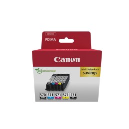 Canon 0372C006 cartuccia d'inchiostro 5 pz Originale Nero, Ciano, Magenta, Giallo