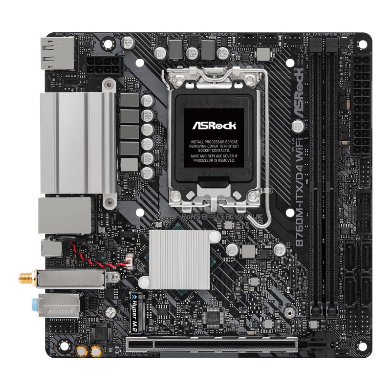 Asrock B760M-ITX D4 WiFi Intel B760 LGA 1700 mini ITX